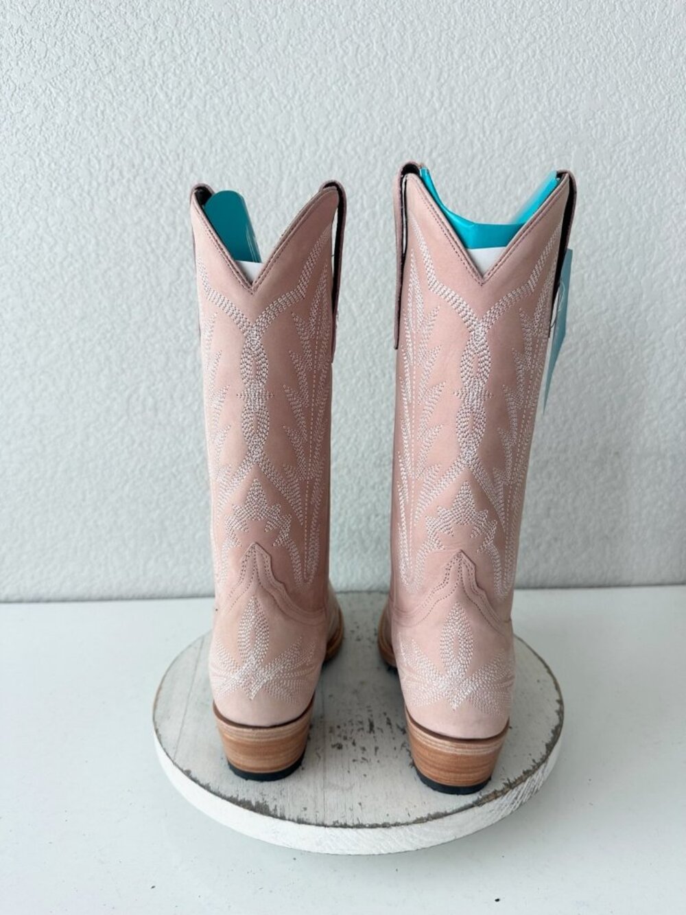 Lane LEXINGTON Womens Pink Cowboy Boots Western Cowgirl Tall Snip Toe Size 9.5 - Picture 3 of 12